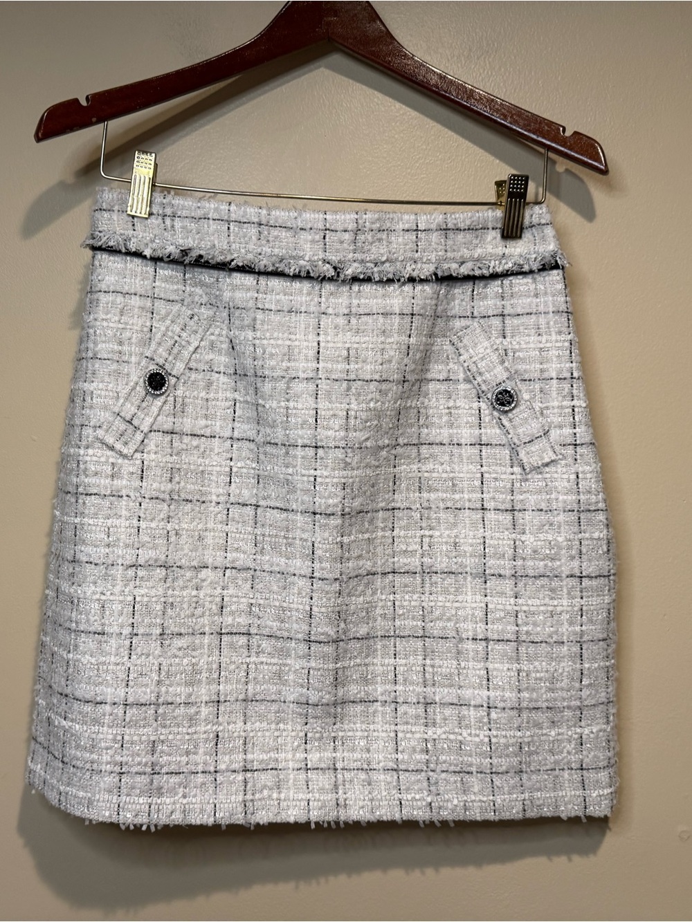 NWT Guess Sofia Mini tweed skirt size medium - Picture 2 of 10